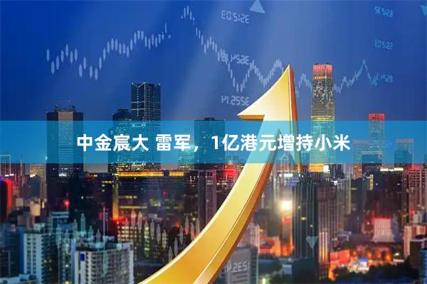 中金宸大 雷军，1亿港元增持小米