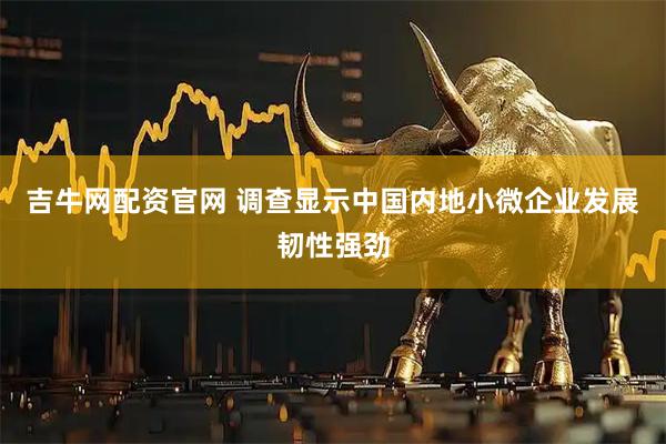 吉牛网配资官网 调查显示中国内地小微企业发展韧性强劲